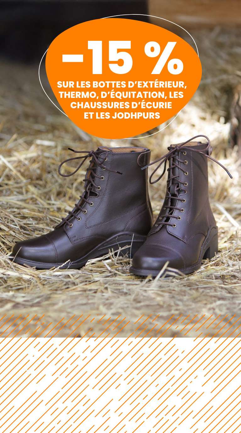 15% laarzen & schoenen