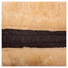 Amortisseur Fourrure de mouton Canal vertébral libre + 4 Coussins BR Noir-beige