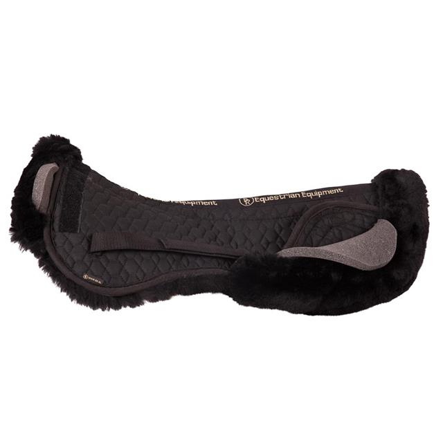Amortisseur Fourrure de mouton Canal vertébral libre + 4 Coussins BR Noir-noir