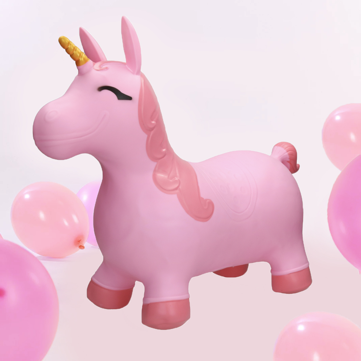 Ballon sauteur Special Unicorn Epplejeck Rose