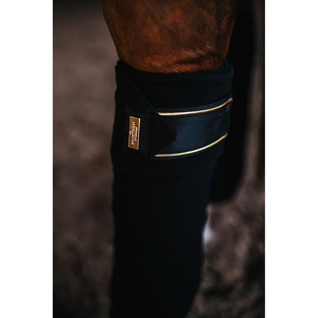 Bandes de polo Black Gold Equestrian Stockholm Noir-doré