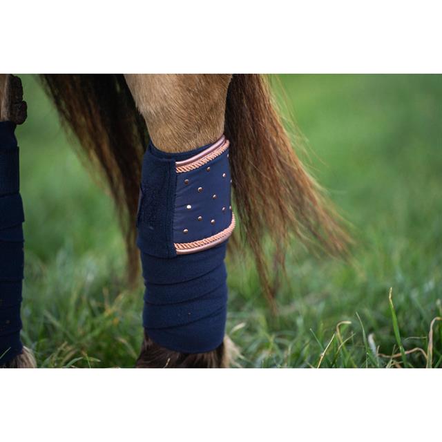 Bandes de polo HGAurum HORSEGEAR Bleu foncé
