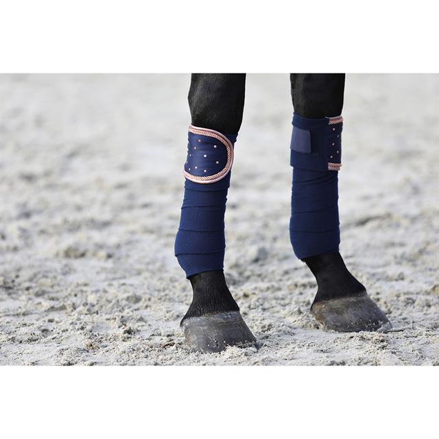 Bandes de polo HGAurum HORSEGEAR Bleu foncé