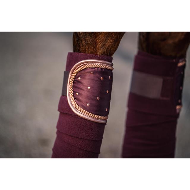 Bandes de polo HGAurum HORSEGEAR Rouge foncé
