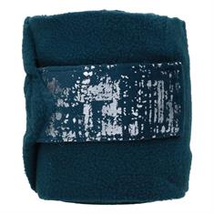 Bandes de polo HGVelvet Dapple Horsegear Turquoise foncé
