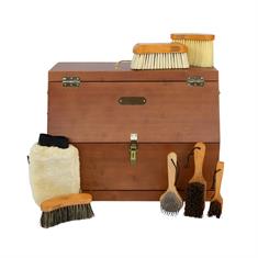 Boite de pansage de concours complète Show Kentucky Marron
