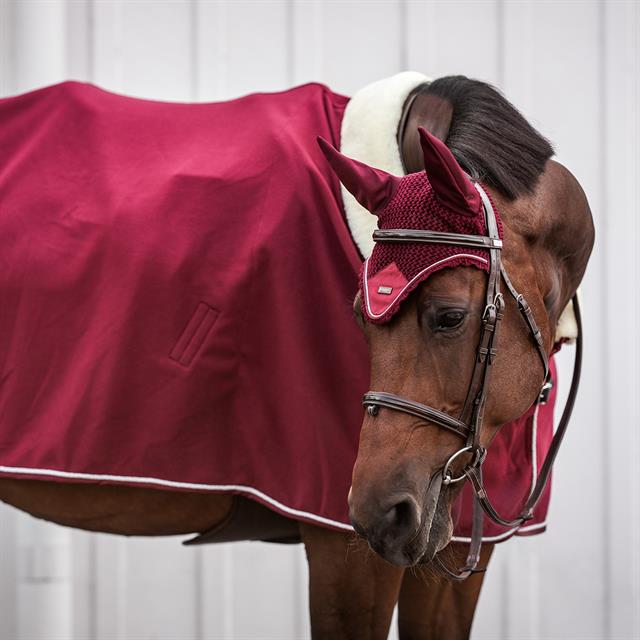 Bonnet anti-mouches Bordeaux Equestrian Stockholm Rouge foncé