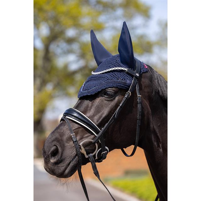 Bonnet anti-mouches Diamante Acoustic Soundless LeMieux Bleu foncé