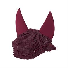 Bonnet anti-mouches Diamante Acoustic Soundless LeMieux Rouge foncé