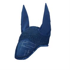Bonnet anti-mouches HGVelvet Dot Horsegear Bleu foncé