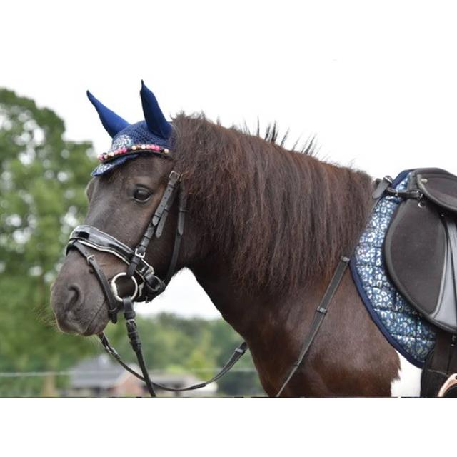 Bonnet anti-mouches Limited Edition Leopard Epplejeck Bleu foncé