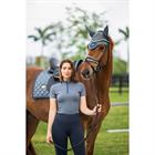 Bonnet anti-mouches Metallic Blue Equestrian Stockholm Gris-bleu