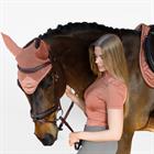 Bonnet anti-mouches Modern Coral Equestrian Stockholm Rose clair