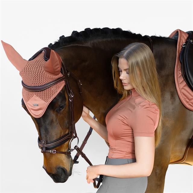Bonnet anti-mouches Modern Coral Equestrian Stockholm Rose clair
