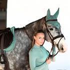 Bonnet anti-mouches Modern Mint Green Equestrian Stockholm Vert clair