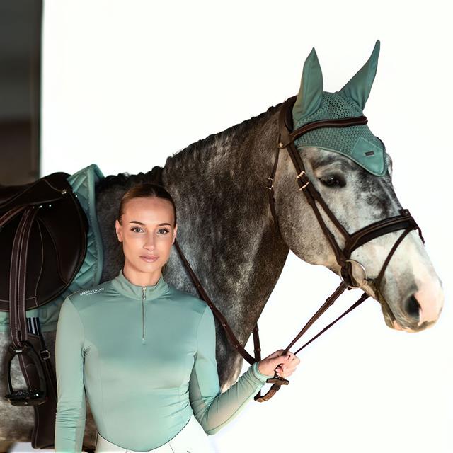 Bonnet anti-mouches Modern Mint Green Equestrian Stockholm Vert clair