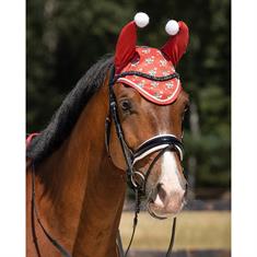 Bonnet anti-mouches QHP KERST MERRY CHRISTMAS Rouge
