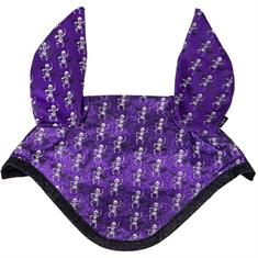 Bonnet anti-mouches squelette d'Halloween QHP Violet