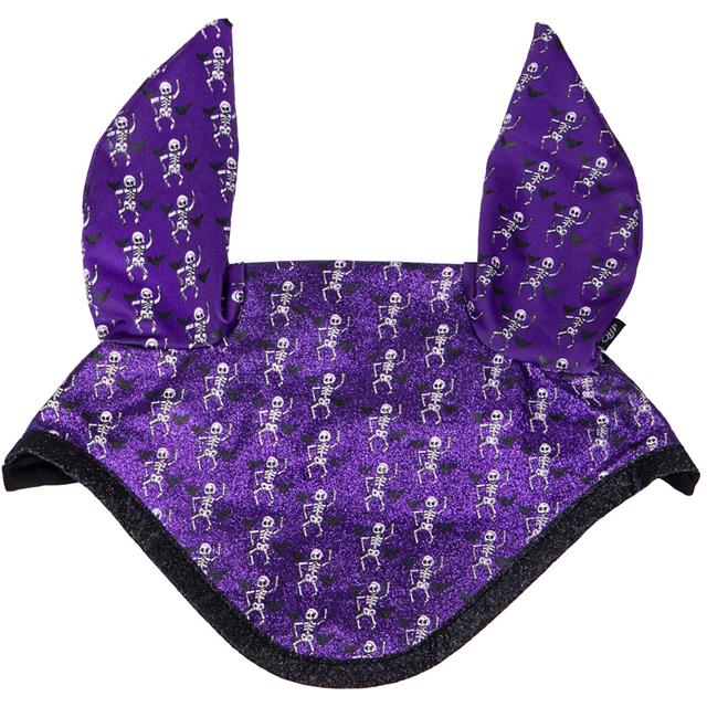 Bonnet anti-mouches squelette d'Halloween QHP Violet