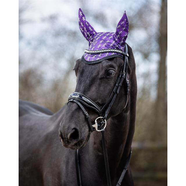 Bonnet anti-mouches squelette d'Halloween QHP Violet