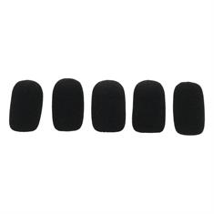 Bonnets en mousse anti-vent pour micro WHIS - lot de 5 Noir