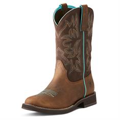 Bottes Delilah Round Toe Ariat Cowboy Femme Marron