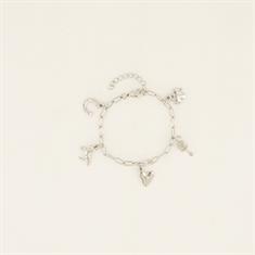 Bracelet Charms PaardenpraatTV Argenté