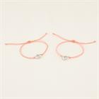 Bracelet Friends PaardenpraatTV Rose clair