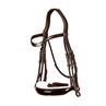 Bride Muserolle Large Vernie Blance DRC Dy'on Marron
