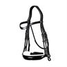 Bride Muserolle Large Vernie Blance DRC Dy'on Noir