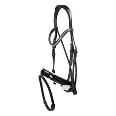 Bridon Anatomical Shaped Noseband Anky Noir-blanc