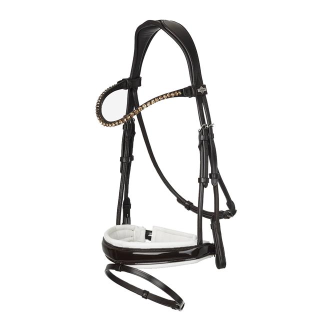 Bridon Kudos Dressage Lak LeMieux Marron-blanc