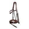 Bridon Laque Large Crank Avec Muserolle Combinée Working Collection Dy'on Marron