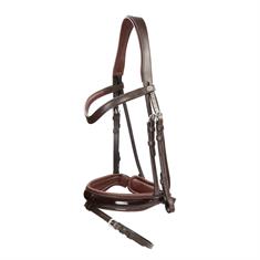 Bridon Laque Large Crank Avec Muserolle Combinée Working Collection Dy'on Marron