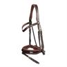 Bridon Laque Large Crank Avec Muserolle Combinée Working Collection Dy'on Marron