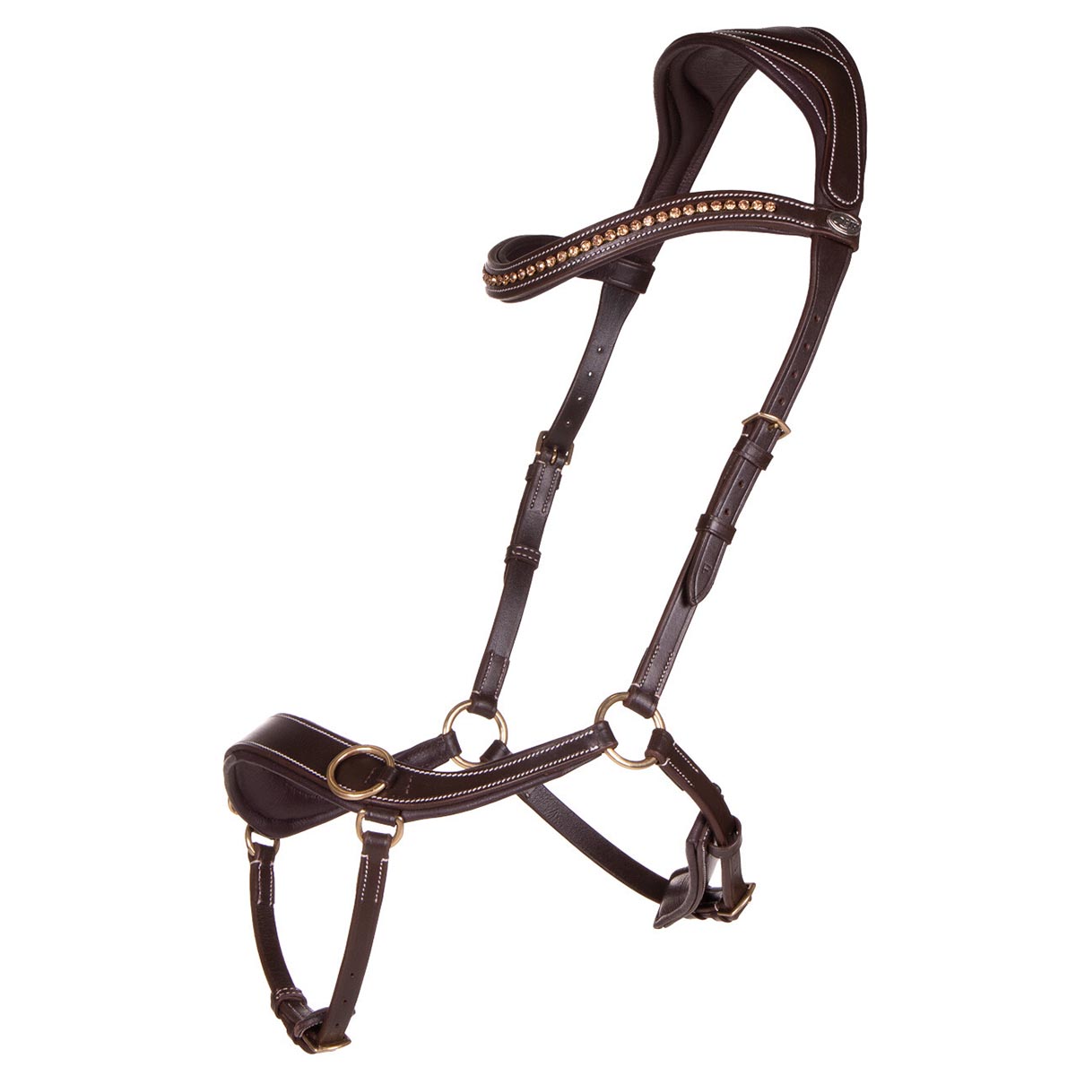 Bridon cheval, bridon anatomique, sans mors, bridon dressage