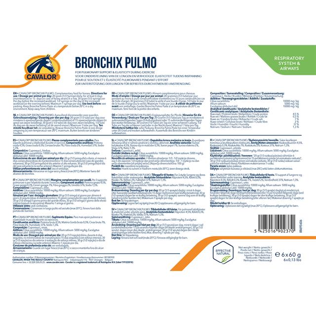 Bronchix Pulmo Pack de 6 Cavalor Autre
