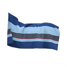 Carré polaire séchant Heavy Stripes Kentucky Bleu foncé-gris