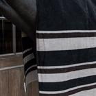 Carré polaire séchant Heavy Stripes Kentucky Marron-Marron clair