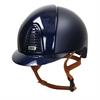 Casque Cromo 2.0 Textile Polish bleu jugulaire beige KEP Italia Bleu foncé