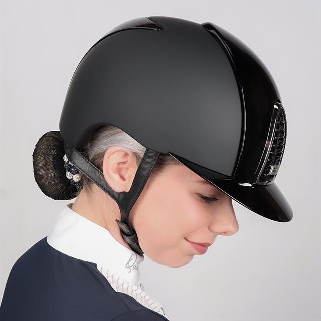 Casque d'équitation Cromo 2.0 Black Polish Textile KEP Italia Noir