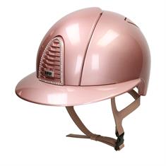 Casque d'équitation Cromo 2.0 Diamond Pink Polo Visière KEP Italia Rose