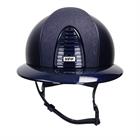 Casque d'équitation Cromo 2.0 Textile Polo Star Avant KEP Italia Bleu foncé