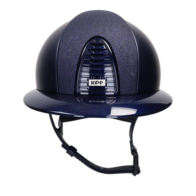 Casque d'équitation Cromo 2.0 Textile Polo Star Avant KEP Italia Bleu foncé