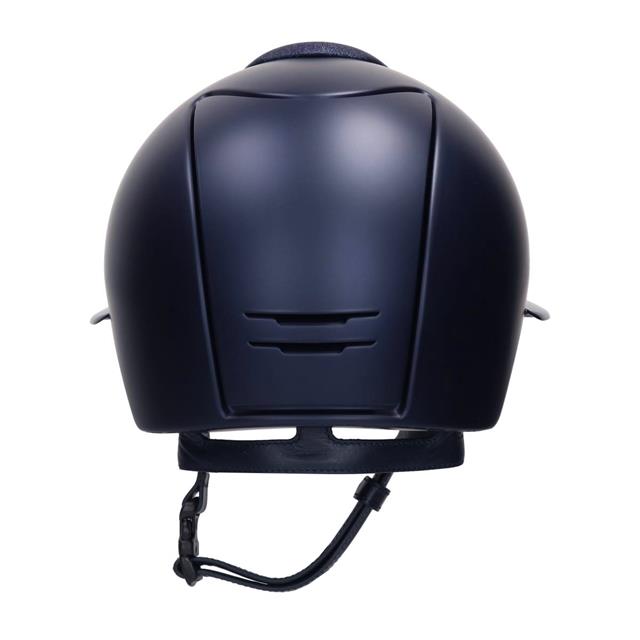 Casque d'équitation Cromo 2.0 Textile Polo Star Avant KEP Italia Bleu foncé