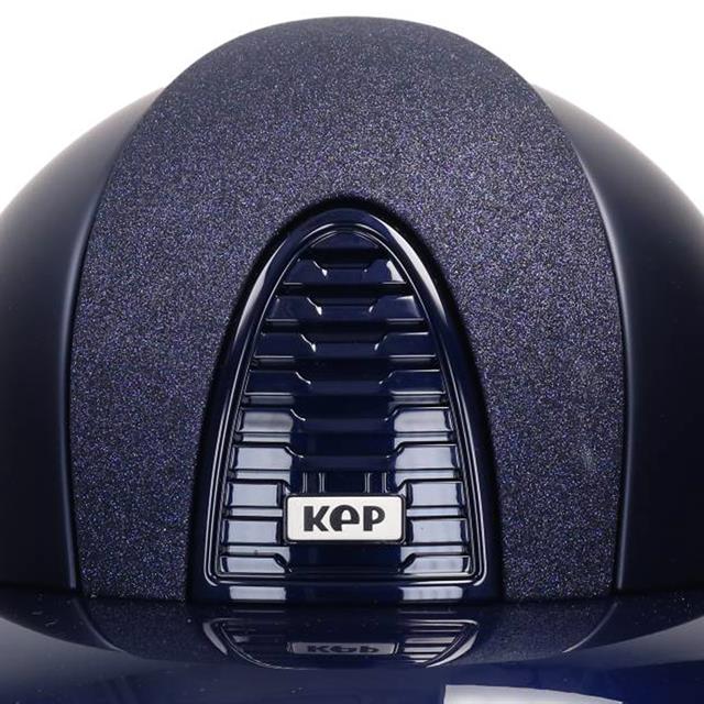 Casque d'équitation Cromo 2.0 Textile Polo Star Avant KEP Italia Bleu foncé
