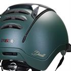 Casque d'équitation Duell Casco Vert foncé