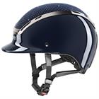 Casque d'équitation Exxeed Glow Uvex Bleu foncé-noir