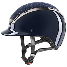 Casque d'équitation Exxeed Glow Uvex Bleu foncé-noir