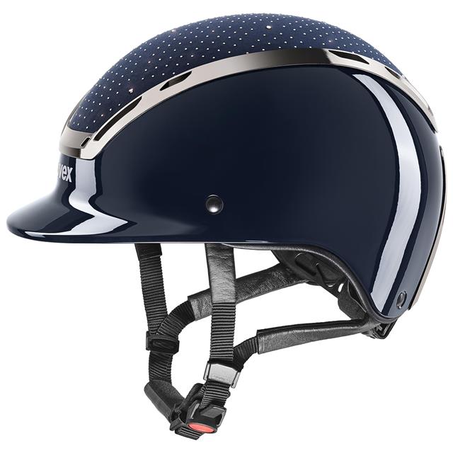 Casque d'équitation Exxeed Glow Uvex Bleu foncé-noir